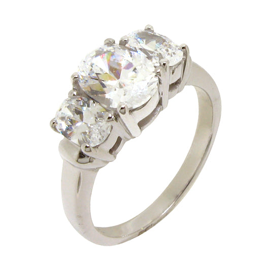Oval Radiance Ring – 2ct + 2 x 1ct