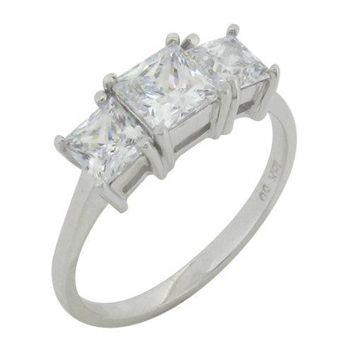 Princess Trio Ring – 2ct + 2 x 1ct