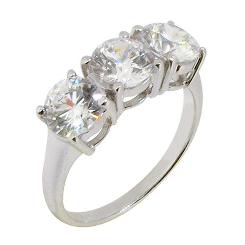 Three Stone Radiance Ring – 1.5ct x 3