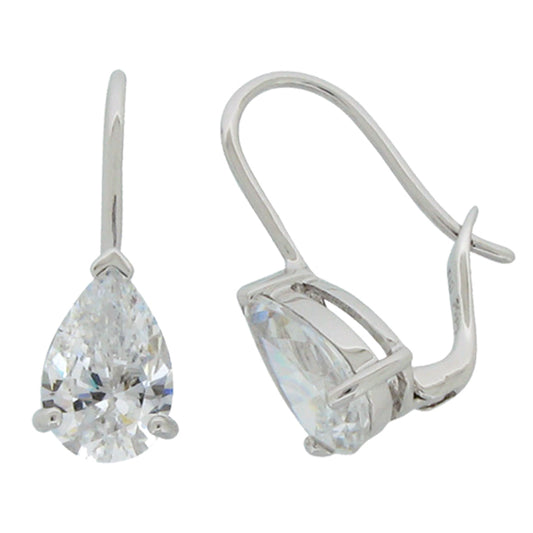 Radiant Teardrop Loops 2ct Earrings