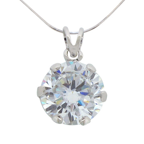 Solitaire Radiance Pendant – 6ct
