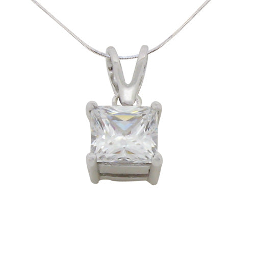 Princess Solitaire Pendant