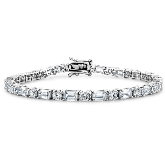 Mixed-Cut Glamour Bracelet 7" - 13.32ct Total
