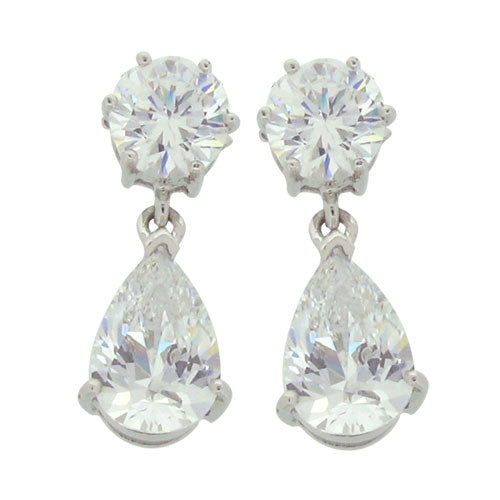Duo Elegance Drop Earrings
