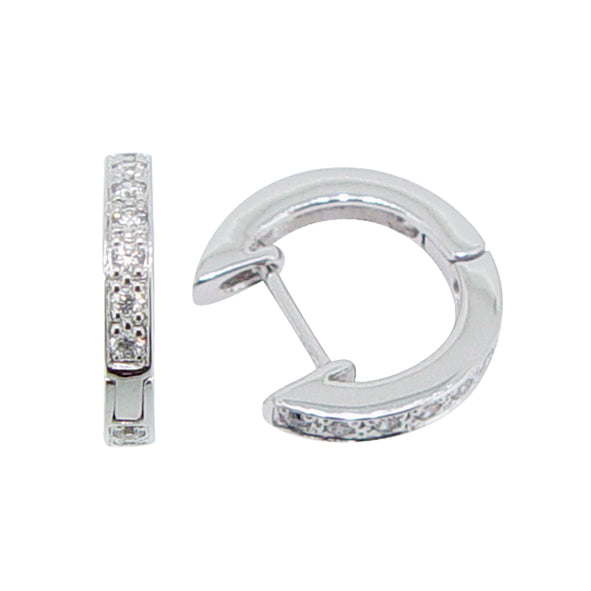 Channel Loop Hoops – Silver