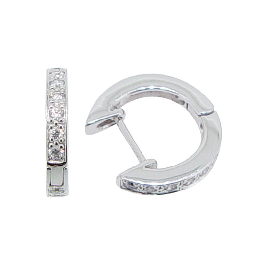 Channel Loop Hoops – Silver