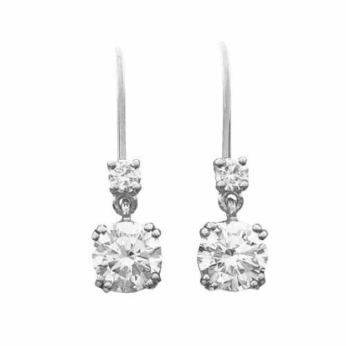 Classic Drop Spark 2ct Earrings