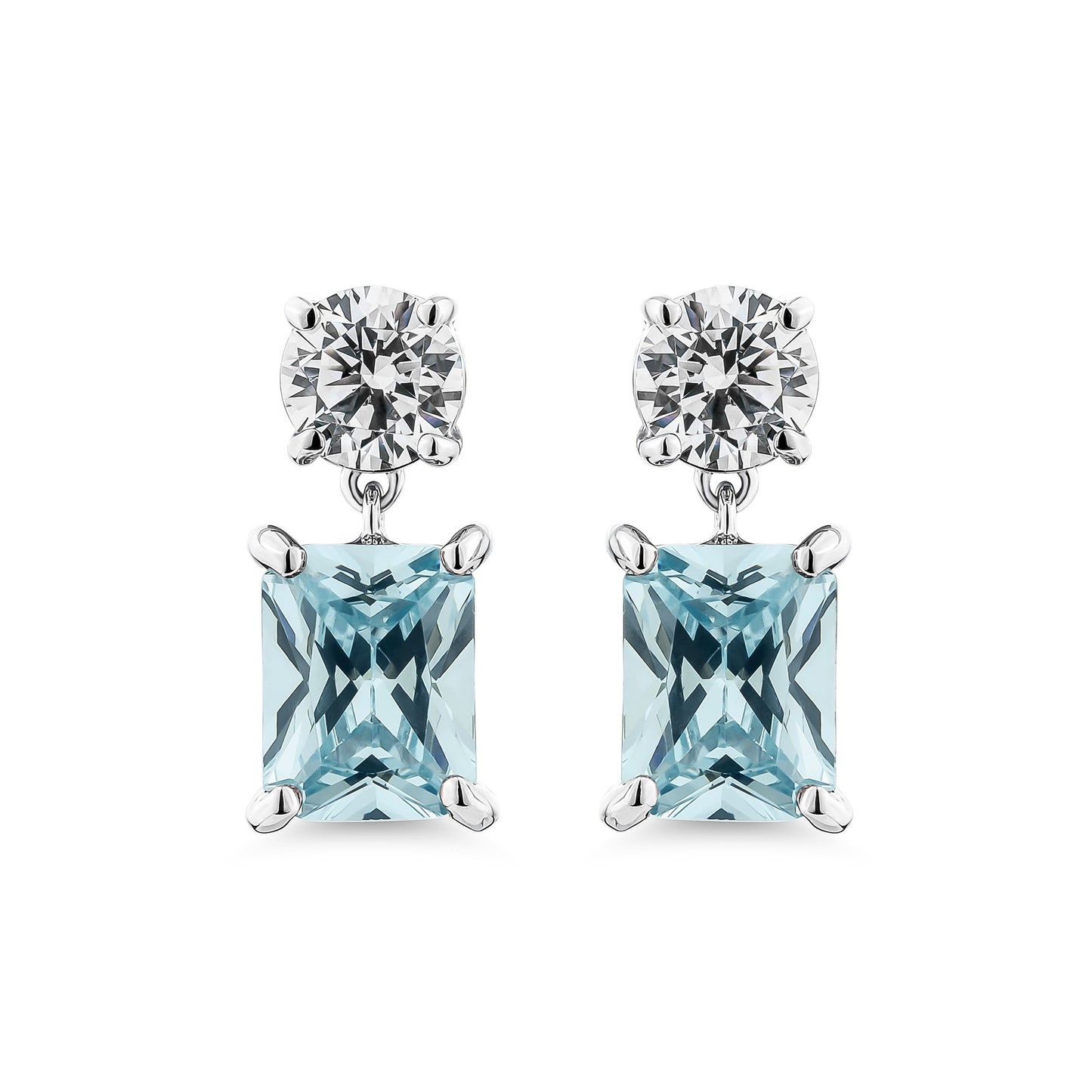 Color Radiance Drop Earrings – Aqua