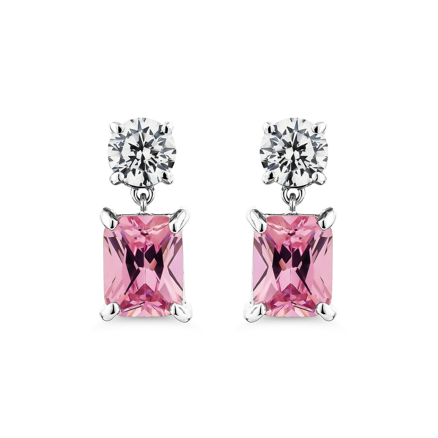 Color Radiance Drop Earrings – Pink