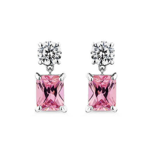 Color Radiance Drop Earrings – Pink