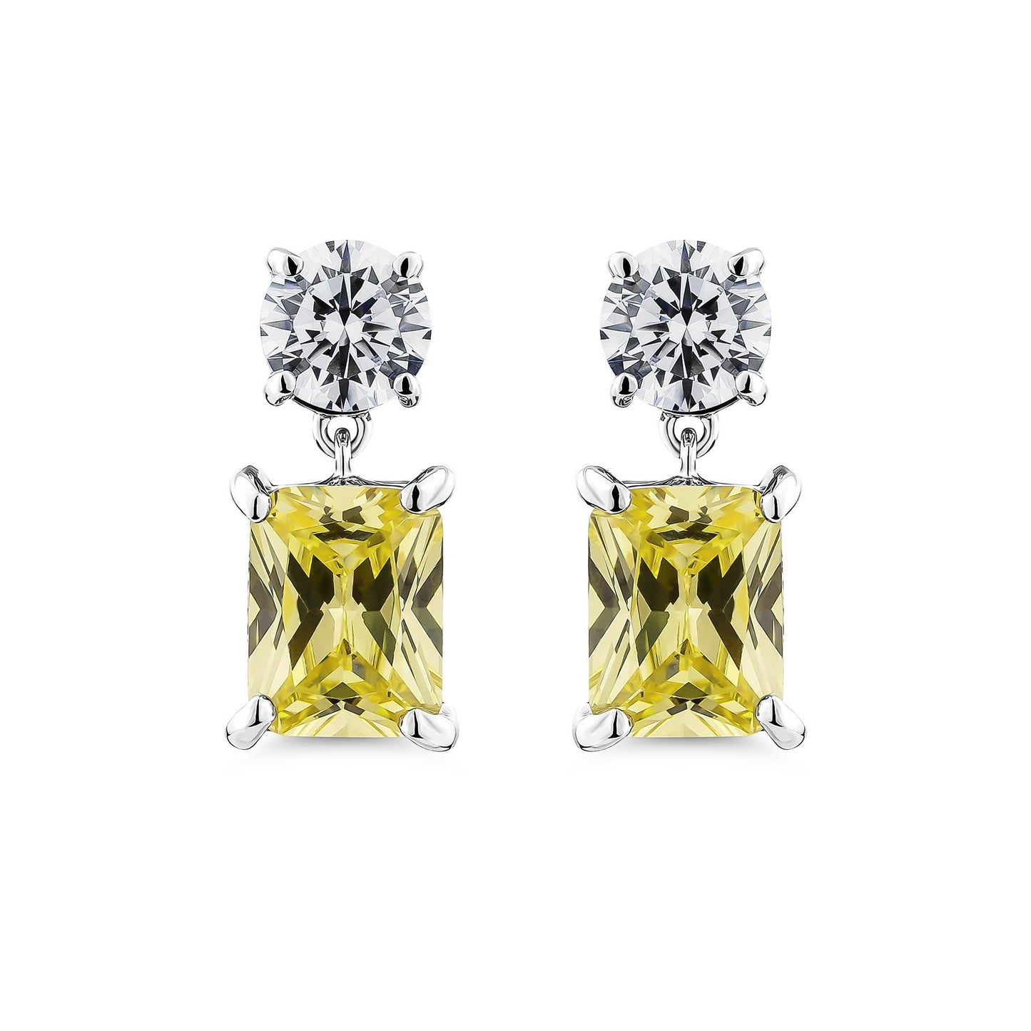 Color Radiance Drop Earrings – Yellow