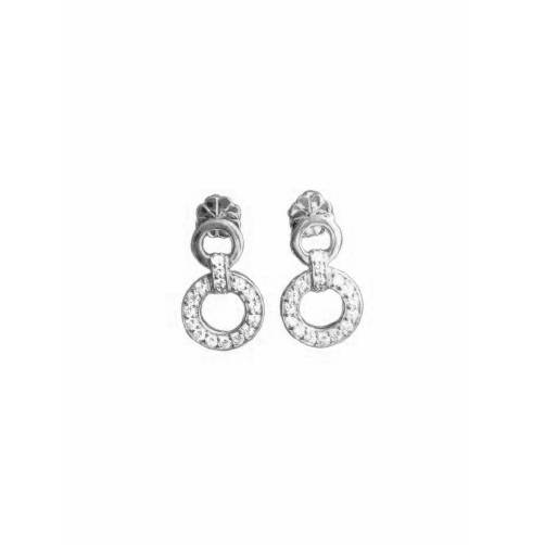 Double Circle Studs – Silver