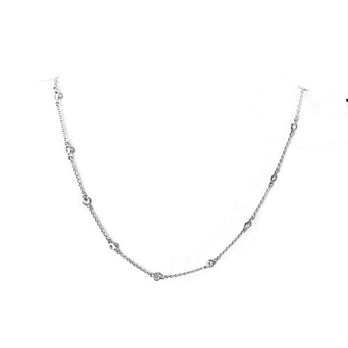 Solitaire Moissanite Necklace – 3.75mm