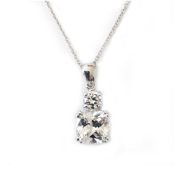 Cushion Cut Crown Pendant – 5ct