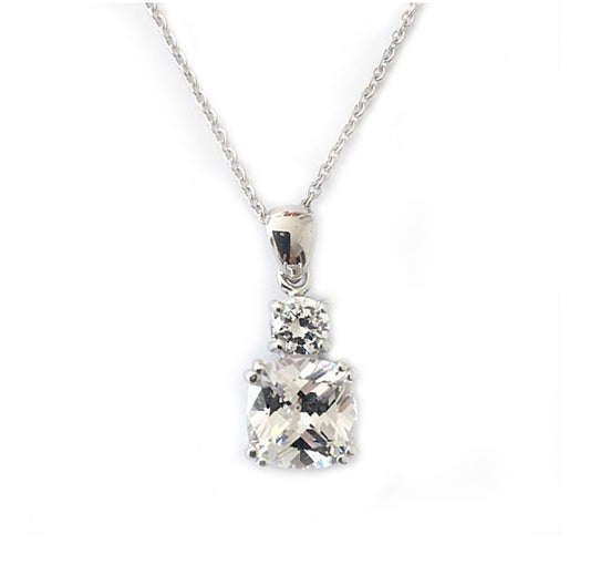 Cushion Cut Crown Pendant – 5ct
