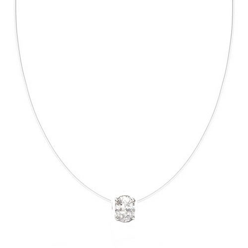 Oval Float Pendant – 2ct