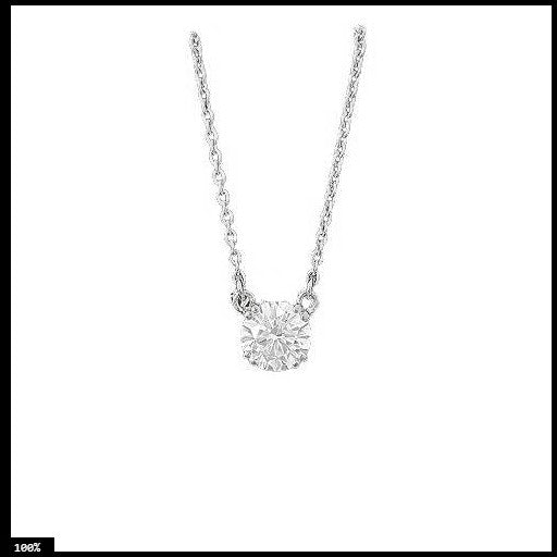 Floating Solitaire Moissanite Pendant – 2.17ct