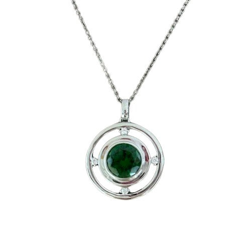 Celestial Crown Pendant Emerald – 8mm