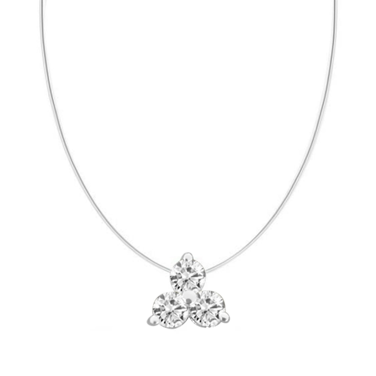 Floating Trio Pendant – 3 x 3.75mm - SIlver