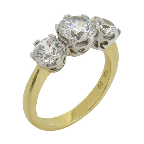 Filigree Trio Statement Ring – 2ct + 2 x 1ct