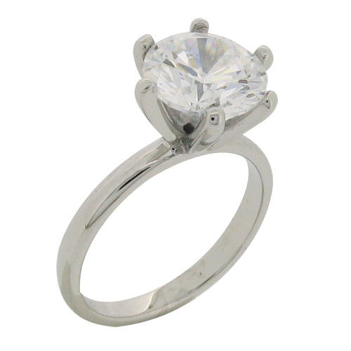 Crown Solitaire Ring – 3.5ct