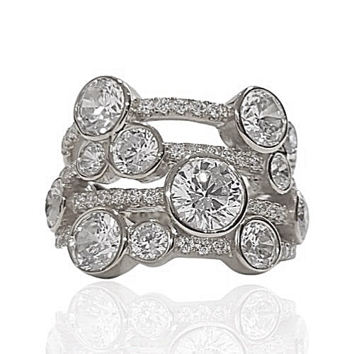 Mega Waterfall Statement Ring